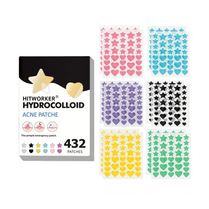 Star & Heart Hydrocolloid Acne Patches