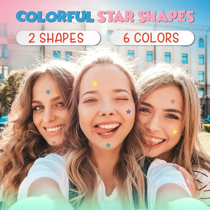 Star & Heart Hydrocolloid Acne Patches