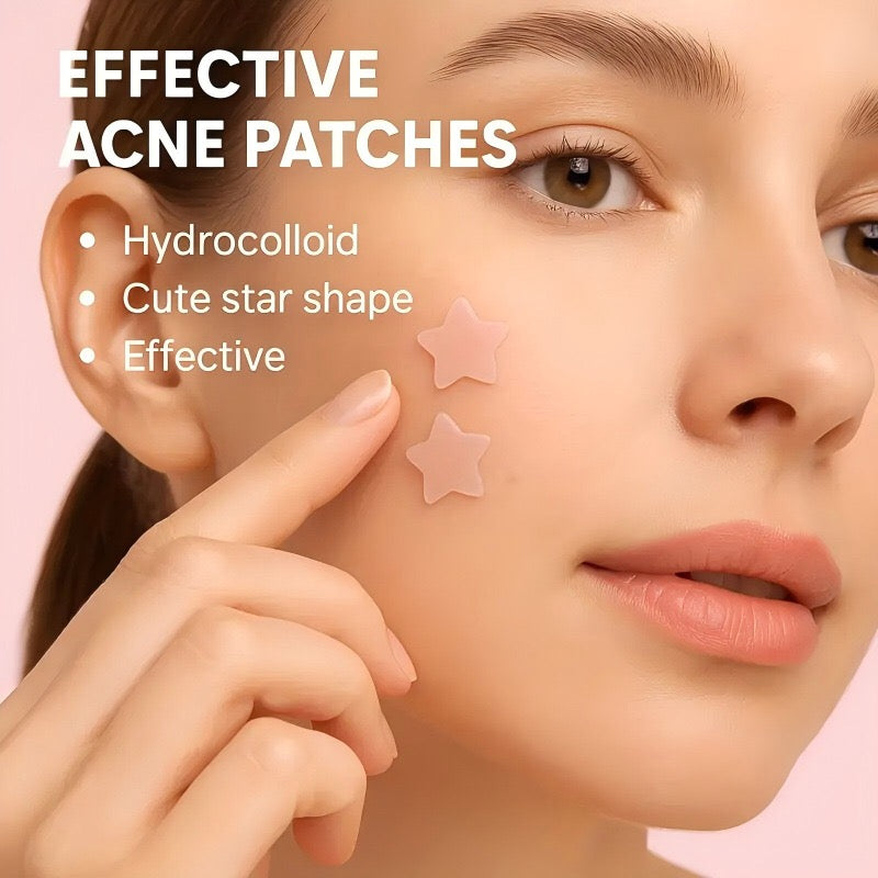 Star & Heart Hydrocolloid Acne Patches