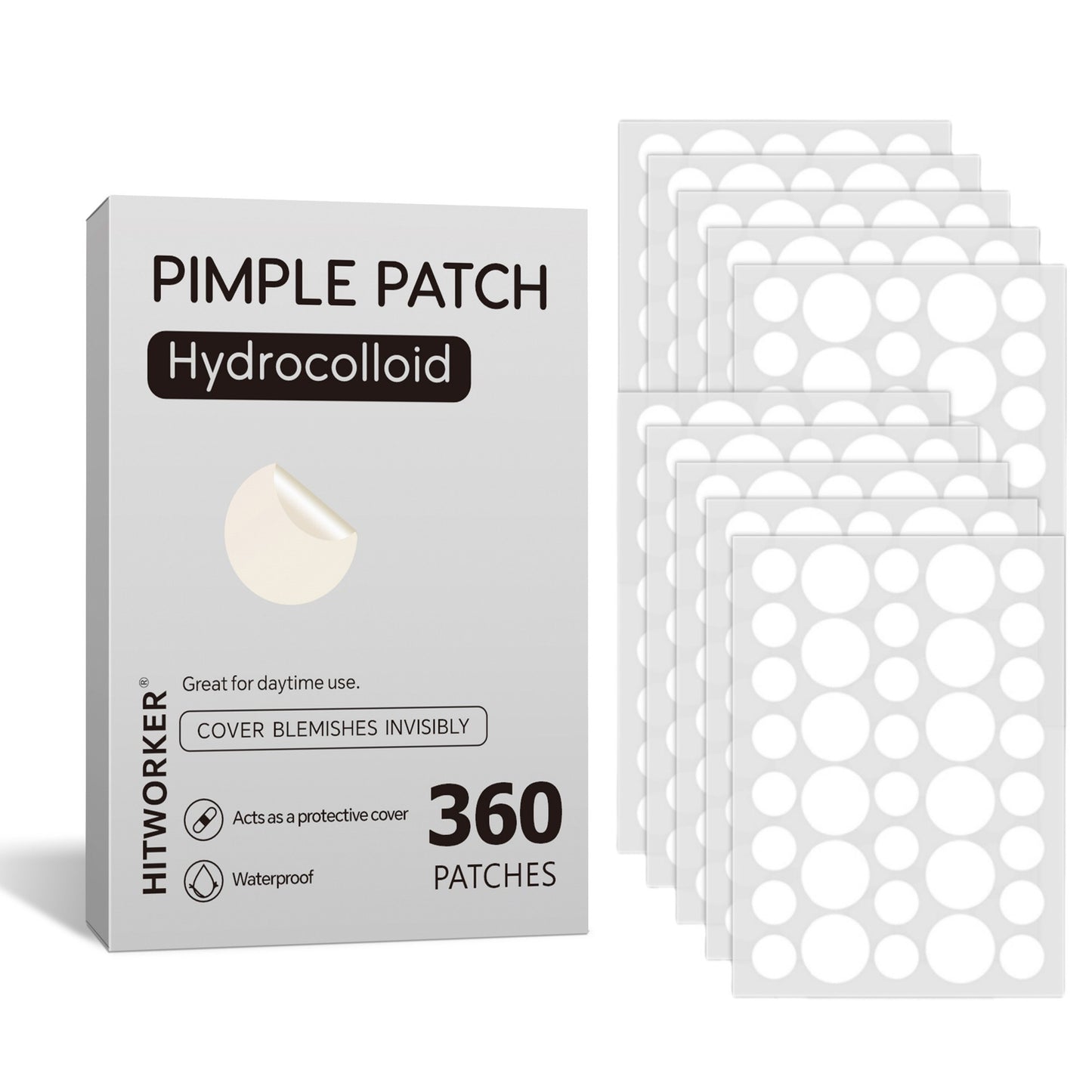 Invisible Ultra-Thin Acne Patches – Covers Pimples & Whiteheads | Day & Night Protection