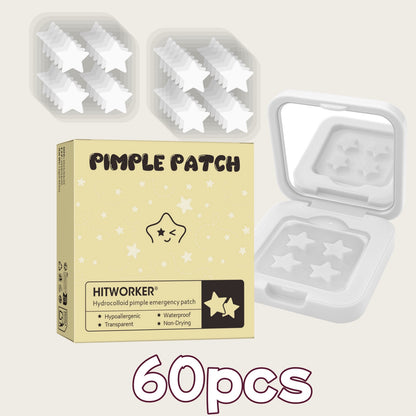 Hydrocolloid Star Acne Patches with Mirror Case