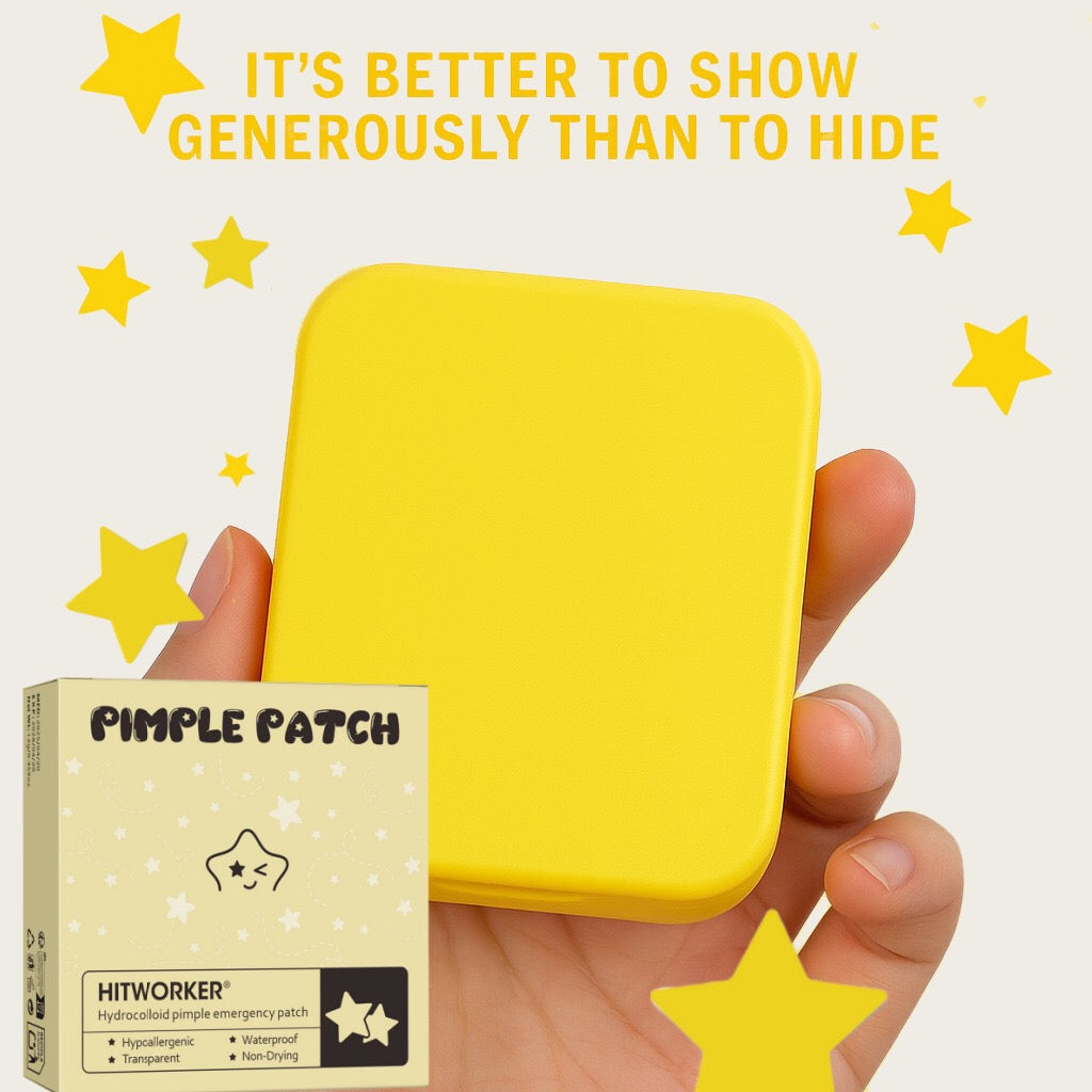 Hydrocolloid Star Acne Patches with Mirror Case